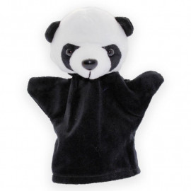 Plüss kézibáb panda 11x22 cm